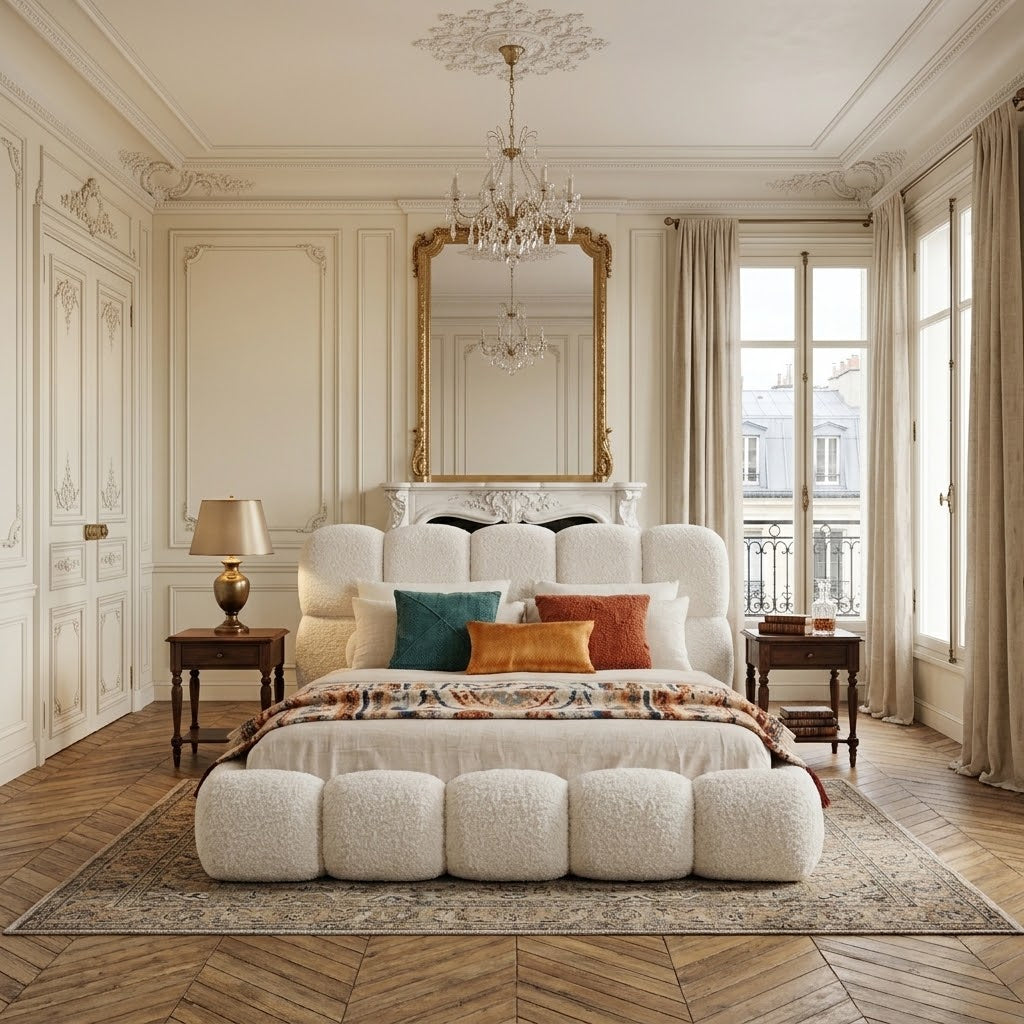 Lit Bubble Bouclette Blanc