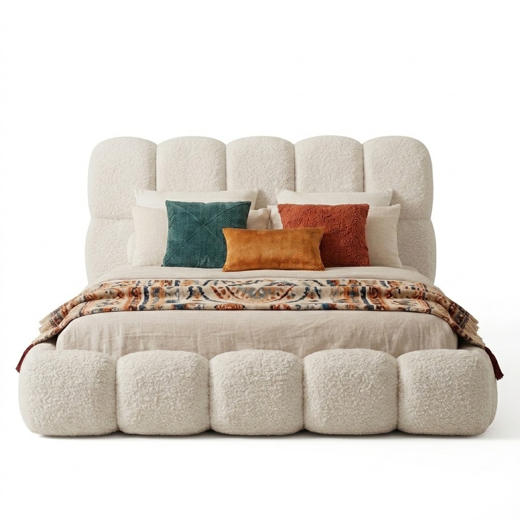 Lit Bubble Bouclette Blanc