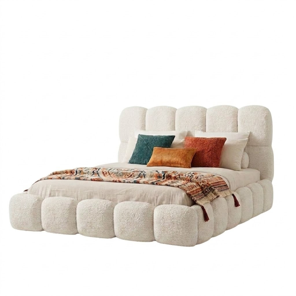 Lit Bubble Bouclette Blanc